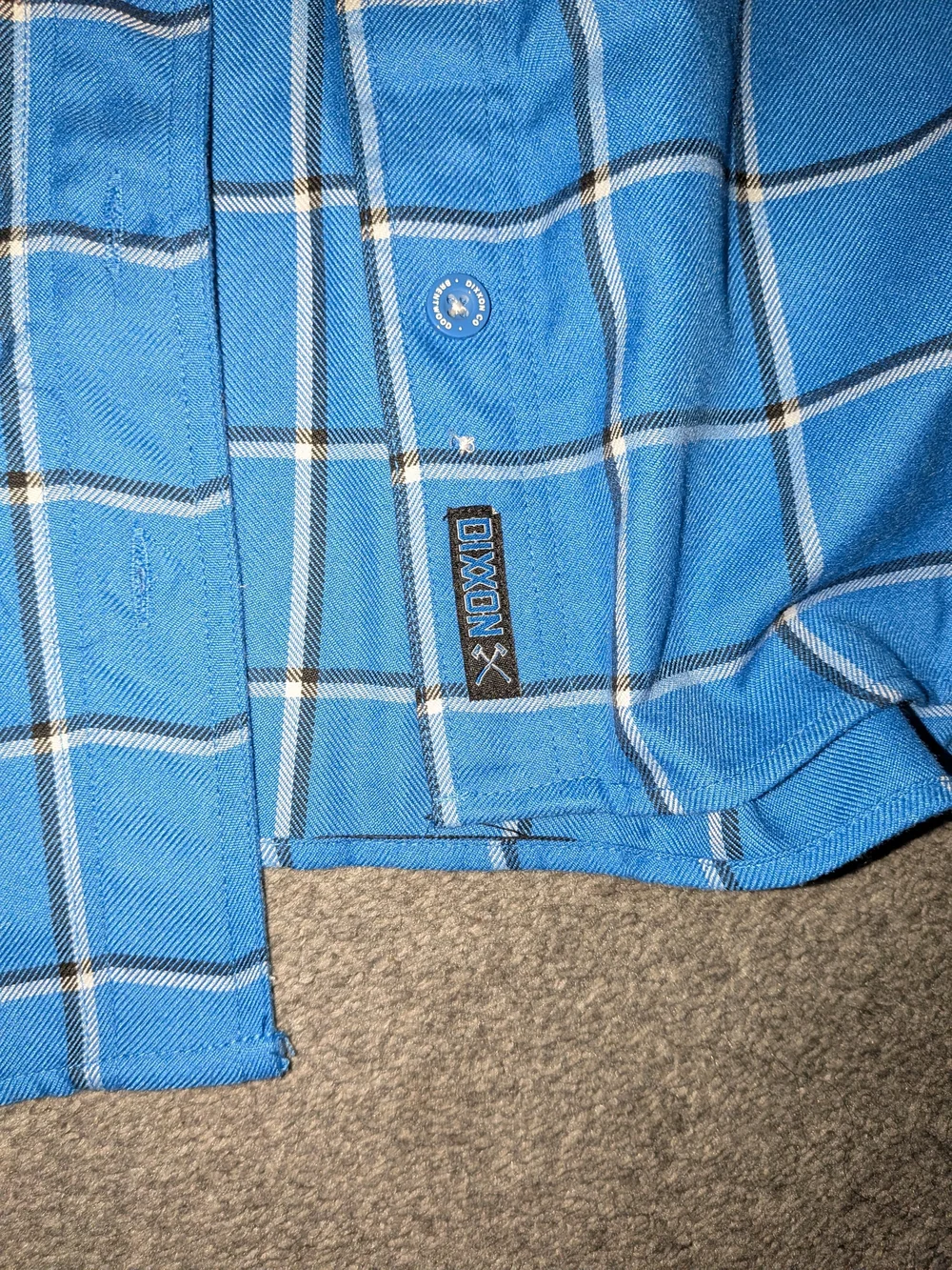 DIXXON Blue Plaid Button-Down Shirt